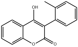 4-Hydroxy-3-(o-tolyl)-2H-1-benzopyran-2-one Structure