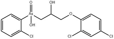 (o-Chlorophenyl)[3-(2,4-dichlorophenoxy)-2-hydroxypropyl]arsinic acid Structure