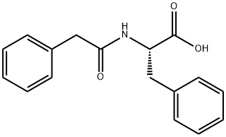 N-(PHENYLACETYL)-L-PHENYLALANINE Structure