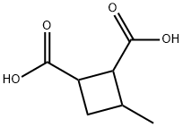 3-Methyl-1,2-cyclobutanedicarboxylic acid Structure