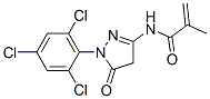 N-[4,5-dihydro-5-oxo-1-(2,4,6-trichlorophenyl)-1H-pyrazol-3-yl]methacrylamide 구조식 이미지