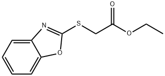 ethyl 2-(1,3-benzoxazol-2-ylsulfanyl)acetate 구조식 이미지
