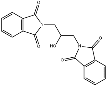 2,2'-(2-Hydroxypropane-1,3-diyl)bis(2H-isoindole-1,3-dione) 구조식 이미지