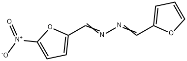 1-Furfurylidene-2-(5-nitrofurfurylidene)hydrazine Structure