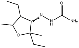 4,5-Dihydro-2,4-diethyl-2,5-dimethyl-3(2H)-furanone semicarbazone 구조식 이미지