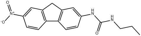 1-(7-Nitro-9H-fluoren-2-yl)-3-propylurea 구조식 이미지