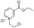 Pyridinium, 1-(2-chloroethyl)-3-ethoxycarbonyl-, chloride Structure