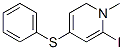 1-methyl-4-phenylsulfanyl-pyridine iodide Structure