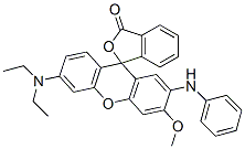 2'-anilino-6'-(diethylamino)-3'-methoxyspiro[isobenzofuran-1(3H)-9'[9H]-xanthene]-3-one Structure