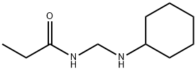 Propanamide,  N-[(cyclohexylamino)methyl]- Structure