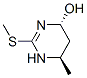 4-Pyrimidinol, 1,4,5,6-tetrahydro-6-methyl-2-(methylthio)-, trans- (9CI) Structure