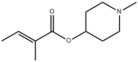 2-Butenoicacid,2-methyl-,1-methyl-4-piperidinylester,(2E)-(9CI) Structure