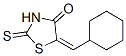 5-(Cyclohexylmethylene)-2-thioxothiazolidin-4-one Structure