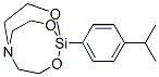 1-(p-Isopropylphenyl)-5-aza-2,8,9-trioxa-1-silabicyclo[3.3.3]undecane 구조식 이미지