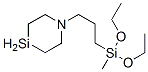 [3-(1-Aza-4-실라시클로헥산-1-일)프로필]디에톡시메틸실란 구조식 이미지