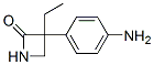 3-(p-Aminophenyl)-3-ethylazetidin-2-one Structure