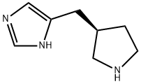 1H-Imidazole,4-[(3R)-3-pyrrolidinylmethyl]-(9CI) Structure
