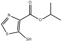 4-Thiazolecarboxylicacid,5-mercapto-,1-methylethylester(9CI) Structure