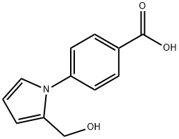 4-[2-(HYDROXYMETHYL)-1H-PYRROL-1-YL]-BENZOIC ACID Structure