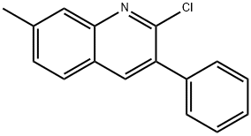 2-클로로-7-메틸-3-페닐퀴놀린 구조식 이미지