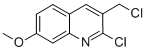 2-CHLORO-3-(CHLOROMETHYL)-7-METHOXYQUINOLINE 구조식 이미지