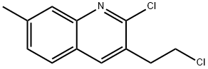 2-클로로-3-(2-클로로에틸)-7-메틸퀴놀린 구조식 이미지