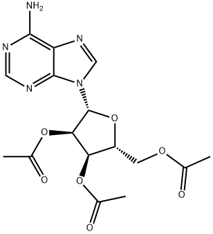 2',3',5'-Tri-O-acetyl-D-adenosine Structure