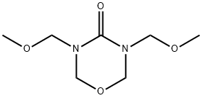 tetrahydro-3,5-bis(methoxymethyl)-4H-1,3,5-oxadiazin-4-one Structure