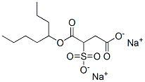 disodium 4-octyl 2-sulphonatosuccinate Structure