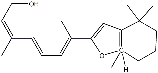 5,8-Dihydro-5,8-epoxyretinol Structure