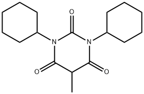 1,3-Dicyclohexyl-5-methylbarbituric acid Structure