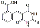 2-[(헥사히드로-4,6-디옥소-2-티옥소피리미딘-5-일리덴)메틸]벤조산 구조식 이미지