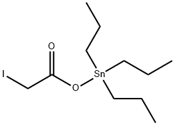 [(Iodoacetyl)oxy]tripropylstannane Structure