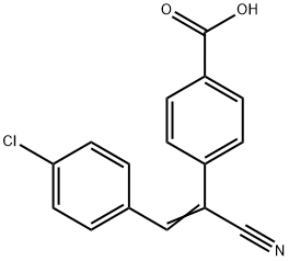 4'-클로로-α-시아노-4-스틸벤카르복실산 구조식 이미지