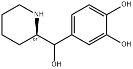 1,2-Benzenediol, 4-[(S)-hydroxy-(2S)-2-piperidinylmethyl]- (9CI) Structure