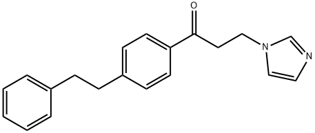 1-Propanone, 3-(1H-imidazol-1-yl)-1-(4-(2-phenylethyl)phenyl)- Structure