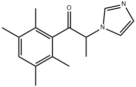 2-imidazol-1-yl-1-(2,3,5,6-tetramethylphenyl)propan-1-one Structure