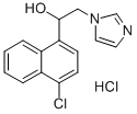 알파-(4-클로로-1-나프틸)-1-이미다졸에탄올염산염 구조식 이미지