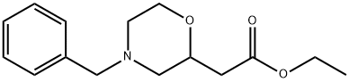 (4-BENZYL-MORPHOLIN-2-YL)-ACETIC ACID ETHYL ESTER Structure