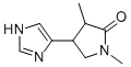 2-Pyrrolidinone,  4-(1H-imidazol-4-yl)-1,3-dimethyl-  (9CI) 구조식 이미지