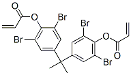 [2,6-dibromo-4-[2-(3,5-dibromo-4-prop-2-enoyloxy-phenyl)propan-2-yl]phenyl] prop-2-enoate Structure