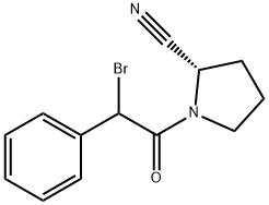 1-((S)-2-BROMO-2-페닐아세틸)피롤리딘-2-탄소니트릴 구조식 이미지