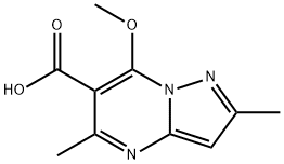 7-메톡시-2,5-디메틸피라졸로[1,5-A]피리미딘-6-카르복실산 구조식 이미지