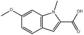 6-METHOXY-1-METHYL-1H-INDOLE-2-CARBOXYLIC ACID 구조식 이미지