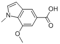 7-메톡시-1-메틸-1H-인돌-5-카르복실산 구조식 이미지
