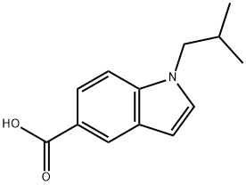 1-ISOBUTYL-1H-INDOLE-5-CARBOXYLIC ACID Structure