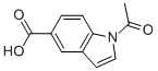 1-ACETYL-1H-INDOLE-5-CARBOXYLIC ACID Structure