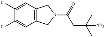 3-AMINO-1-(5,6-DICHLOROISOINDOLIN-2-YL)-3-METHYLBUTAN-1-ONE 구조식 이미지