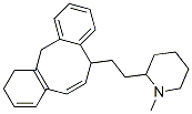 5,10,11,12-Tetrahydro-5-[2-(1-methyl-2-piperidyl)ethyl]dibenzo[a,d]cyclooctene 구조식 이미지