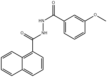 1-(3-METHOXYBENZOYL)-2-(1-NAPHTHOYL)-HYDRAZINE Structure